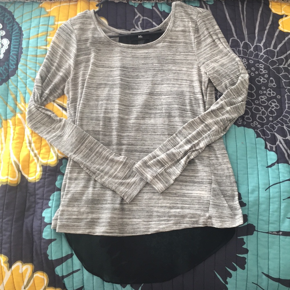 iZ Byer gray/black blouse